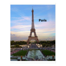 France Paris Eiffel Tower (by St.K) Post Cards