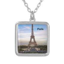France Paris Eiffel  tower (new) (St.K) Custom Necklace