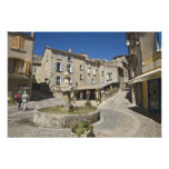 France, Provence, Valensole. Tourists explore Photographic Print