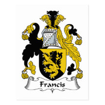 Francis Family Crest Post Card