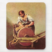 Francisco de Goya - The grinder Mousepad