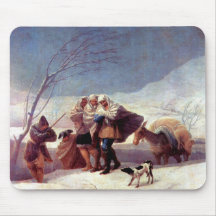 Francisco de Goya - The snowstorm Mouse Pads