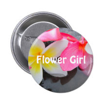Frangipani Fever Pinback Button