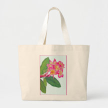 Frangipani Watercolour Tote Bag