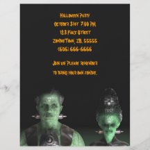 Frankenstein & Bride - Halloween Flyer