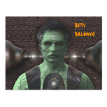 Frankenstein - Halloween Postcard