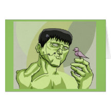 Frankensteins Monster Greeting Cards