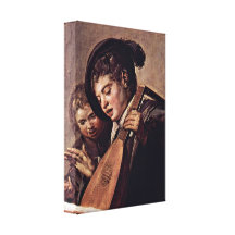 Frans Hals - Baroque of musicians Gallery Wrap Canvas