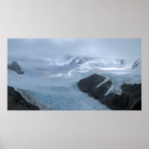 Franz Josef Glacier from the air Poster