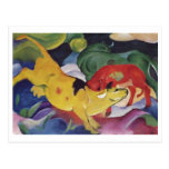 Franz Marc - Cows Red Green Yellow 1912 Cow Canvas Postcard