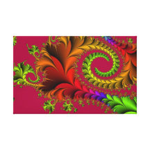 Fratal Colorful Pattern Canvas Canvas Print