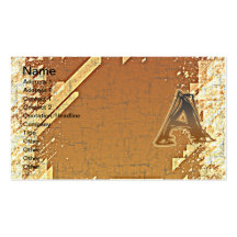FRAZZLE MONOGRAM A BUSINESS CARD TEMPLATES