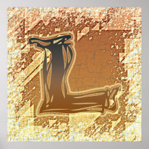 FRAZZLE MONOGRAM L POSTER