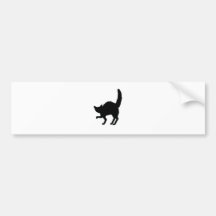 Frazzled Black Cat Bumper Sticker