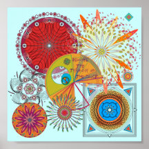 Freakishly Ugly Mandala Poster