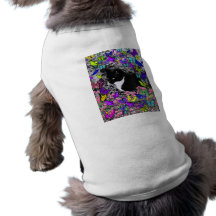 Freckles in Butterflies II - Tux Kitty Cat Doggie Tshirt