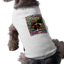 Freckles in Butterflies - Tuxedo Kitty Doggie Tee Shirt