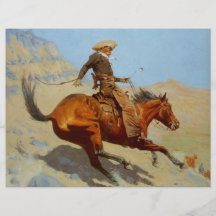 Frederic Remington's The Cowboy (1902) Full Color Flyer