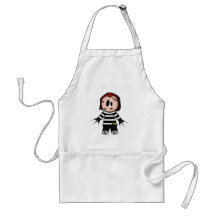 FREDWARD THE CUTE BUT SPOOKY FREAKY KID APRON