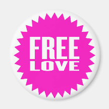 free love fridge magnets