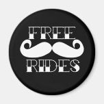 Free Moustache Rides Magnets
