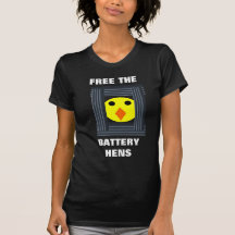 Free the battery Hens Anti Animal Cruelty T Shirt