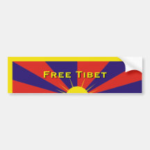 Free Tibet Bumper Stickers