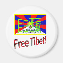 Free Tibet! Magnet
