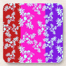 Free Vector Seamless Flower Pattern2 Coasters