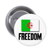 Freedom - Algeria Pinback Button