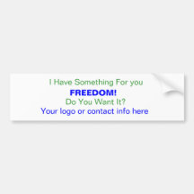 Freedom Bumper Sticker
