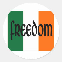 Freedom Round Stickers