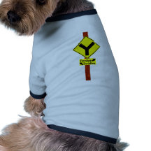 Freedom Sign Line Dog T-shirt