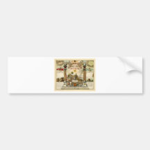 Freemason Masonic Emblematic Chart Bumper Stickers