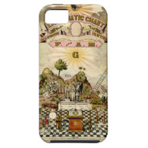 Freemason Masonic Emblematic Chart iPhone 5 Case