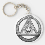 Freemasonry All Seeing Eye Masonic Symbol Keychains