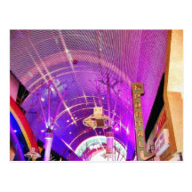 Freemont Street Lights Postcard