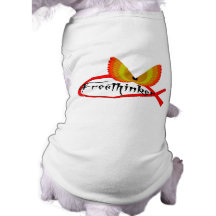Freethinking Fish Symbol Dog Clothing