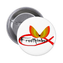 Freethinking Fish Symbol Pins
