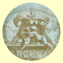 French Architecture & Cherubs Plate plates