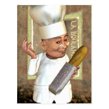 French Bakery Postcard