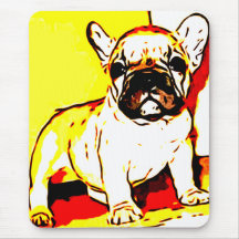 French bulldog art mousepad