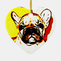 French Bulldog Art Ornament