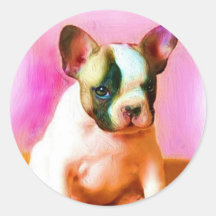 French Bulldog Art stickers