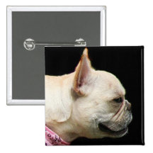 French Bulldog button
