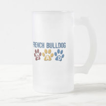 FRENCH BULLDOG Dad Paw Print 1 Mugs