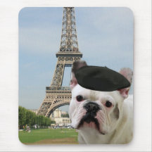 French Bulldog in Paris mousepad
