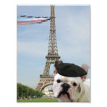 French bulldog in Paris Photo Print