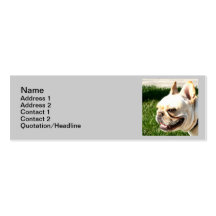 French Bulldog Skinny Business Cards