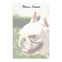 French Bulldog Stationery Paper